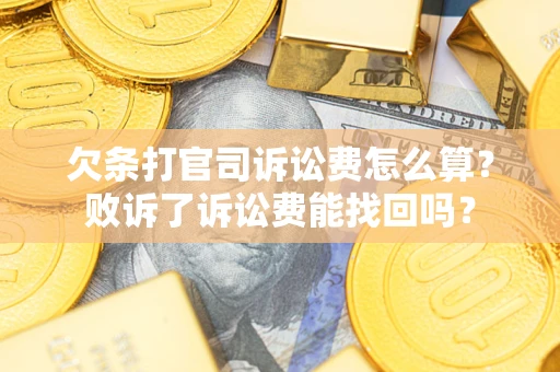 北京欠条打官司诉讼费怎么算？败诉了诉讼费能找回吗？