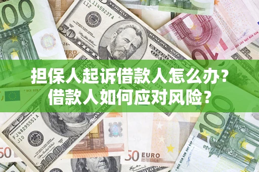 北京担保人起诉借款人怎么办？借款人如何应对风险？